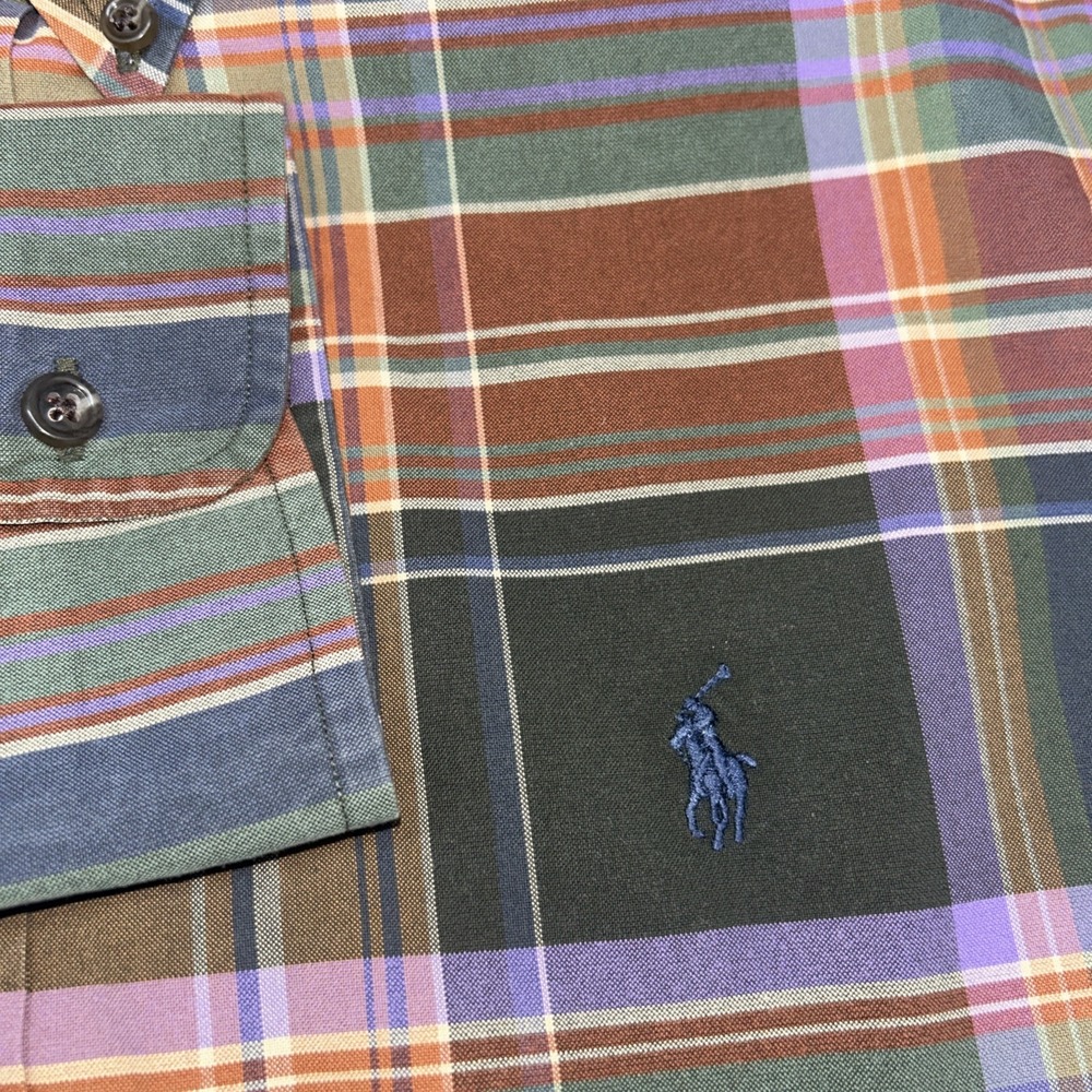 Polo Ralph Lauren Button Down Men's XL Multi Color - Picture 3 of 9